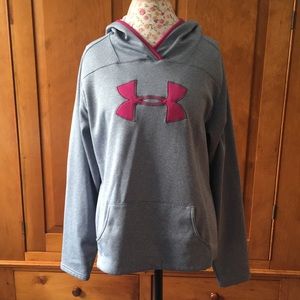 Women’s Under Armour Grey/Pink Pull Over Sweater